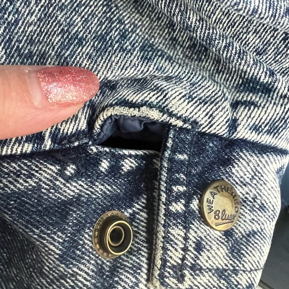 Weathered Blues Vintage 90’s acid wash denim jacket size Small - Picture 10 of 13
